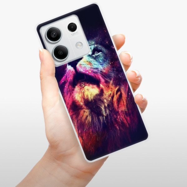 Silikonové pouzdro iSaprio - Xiaomi Redmi Note 13 5G - Lion in Colors