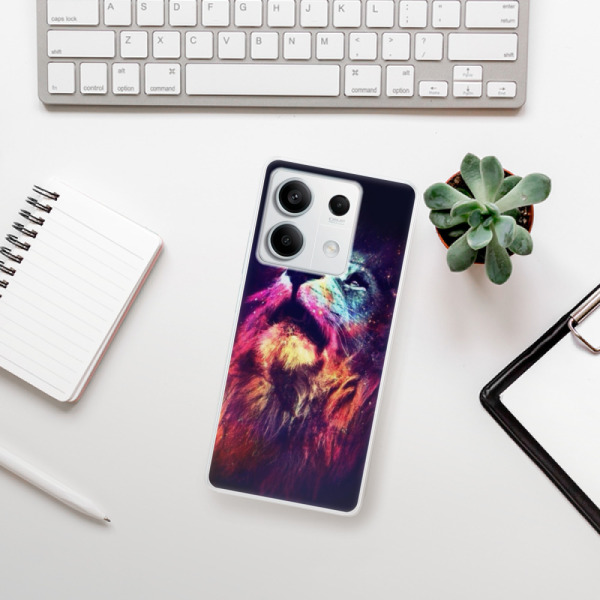 Silikonové pouzdro iSaprio - Xiaomi Redmi Note 13 5G - Lion in Colors