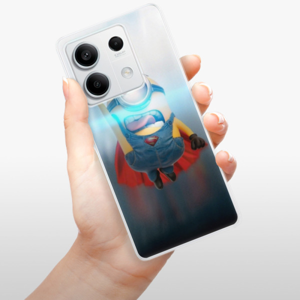 Silikonové pouzdro iSaprio - Xiaomi Redmi Note 13 5G - Mimons Superman 02