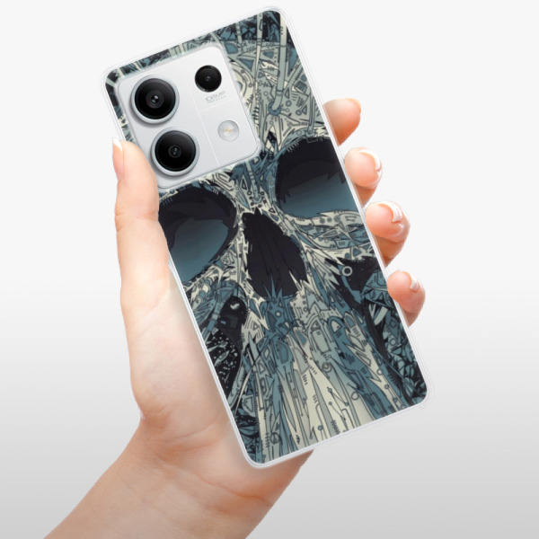 Silikonové pouzdro iSaprio - Xiaomi Redmi Note 13 5G - Abstract Skull