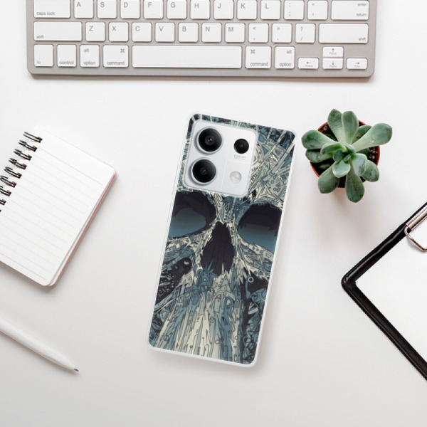 Silikonové pouzdro iSaprio - Xiaomi Redmi Note 13 5G - Abstract Skull