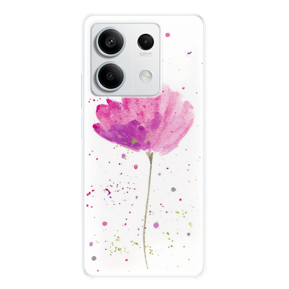 Odolné silikonové pouzdro iSaprio - Poppies - Xiaomi Redmi Note 13 5G
