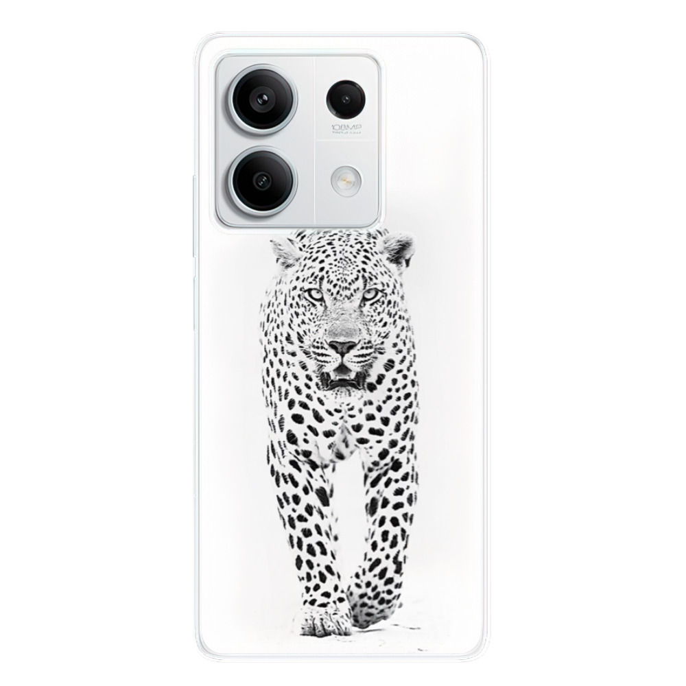 Silikonové odolné pouzdro iSaprio - White Jaguar - Xiaomi Redmi Note 13 5G (Odolný silikonový kryt, obal, pouzdro iSaprio White Jaguar na mobilní telefon Xiaomi Redmi Note 13 5G)