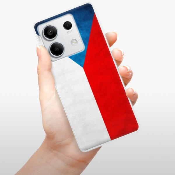 Silikonové pouzdro iSaprio - Xiaomi Redmi Note 13 5G - Czech Flag