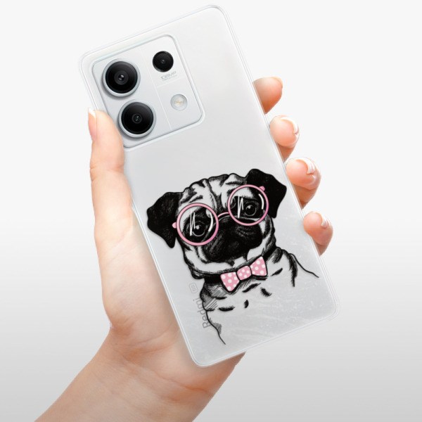 Silikonové pouzdro iSaprio - Xiaomi Redmi Note 13 5G - The Pug