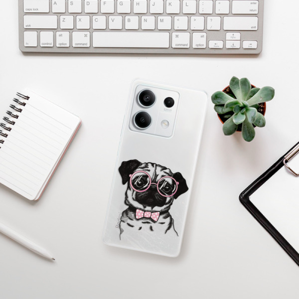 Silikonové pouzdro iSaprio - Xiaomi Redmi Note 13 5G - The Pug