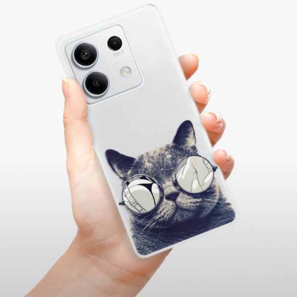 Silikonové pouzdro iSaprio - Xiaomi Redmi Note 13 5G - Crazy Cat 01