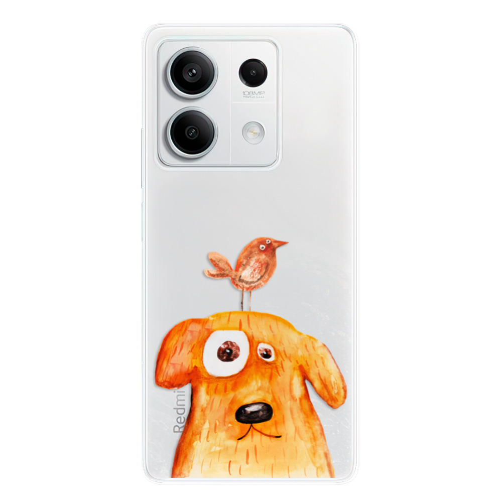 Silikonové odolné pouzdro iSaprio - Dog And Bird - Xiaomi Redmi Note 13 5G (Odolný silikonový kryt, obal, pouzdro iSaprio Dog And Bird na mobilní telefon Xiaomi Redmi Note 13 5G)