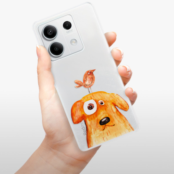 Silikonové pouzdro iSaprio - Xiaomi Redmi Note 13 5G - Dog And Bird
