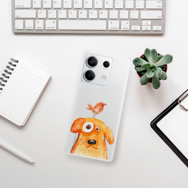 Silikonové pouzdro iSaprio - Xiaomi Redmi Note 13 5G - Dog And Bird