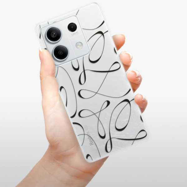 Silikonové pouzdro iSaprio - Xiaomi Redmi Note 13 5G - Fancy black