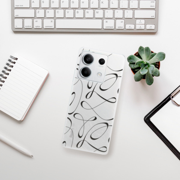 Silikonové pouzdro iSaprio - Xiaomi Redmi Note 13 5G - Fancy black
