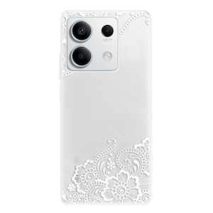 Silikonové pouzdro iSaprio - Xiaomi Redmi Note 13 5G - White Lace 02