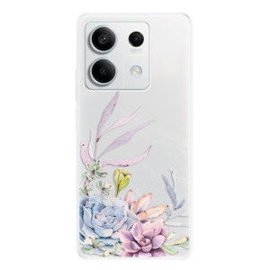 Silikonové pouzdro iSaprio - Xiaomi Redmi Note 13 5G - Succulent 01