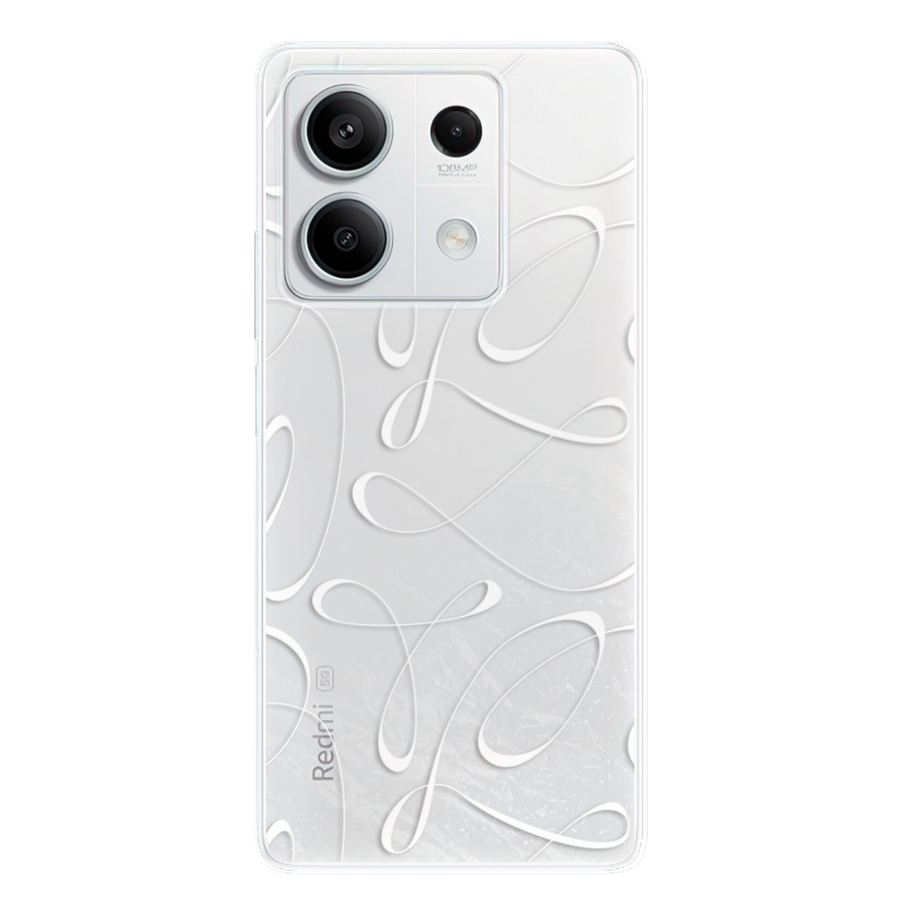 Silikonové odolné pouzdro iSaprio - Fancy - white - Xiaomi Redmi Note 13 5G (Odolný silikonový kryt, obal, pouzdro iSaprio Fancy - white na mobilní telefon Xiaomi Redmi Note 13 5G)