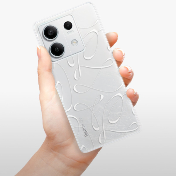 Silikonové pouzdro iSaprio - Xiaomi Redmi Note 13 5G - Fancy white