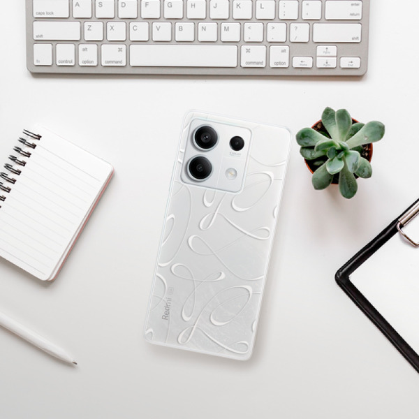 Silikonové pouzdro iSaprio - Xiaomi Redmi Note 13 5G - Fancy white