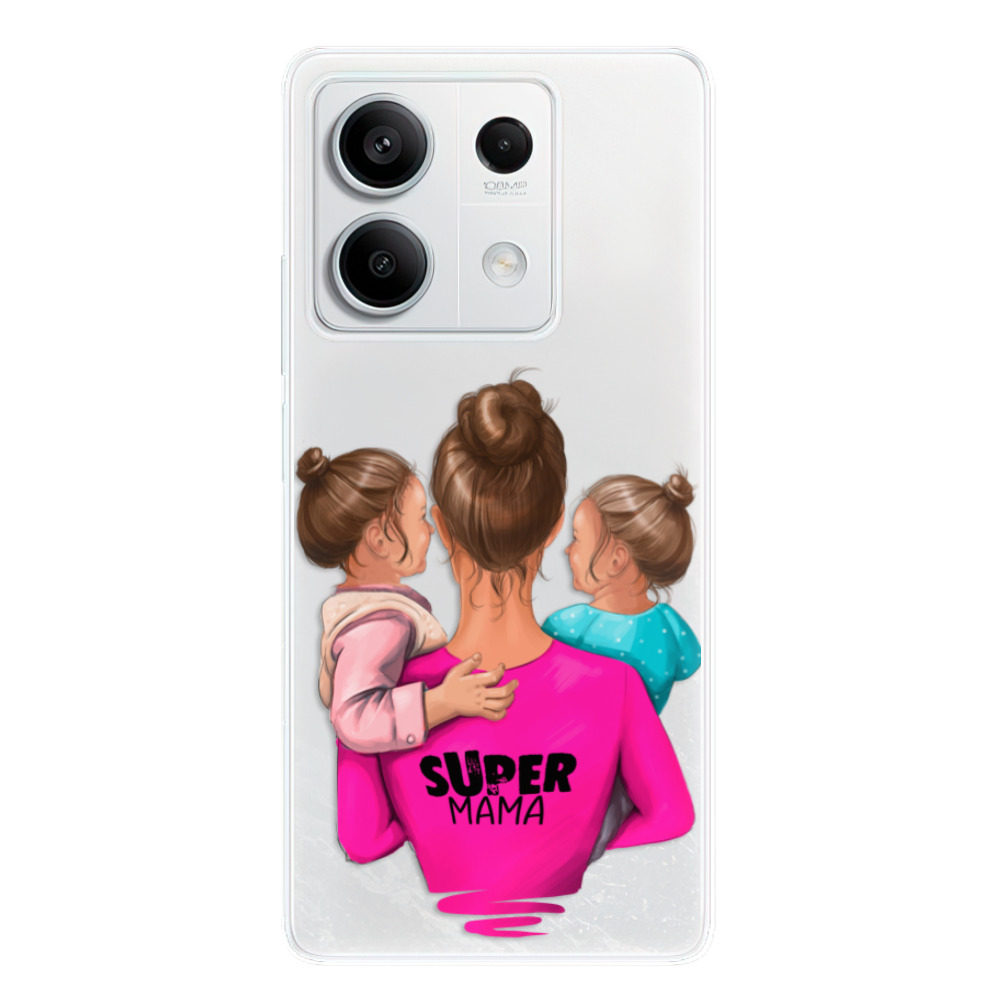 Silikonové odolné pouzdro iSaprio - Super Mama - Two Girls - Xiaomi Redmi Note 13 5G (Odolný silikonový kryt, obal, pouzdro iSaprio Super Mama - Two Girls na mobilní telefon Xiaomi Redmi Note 13 5G)