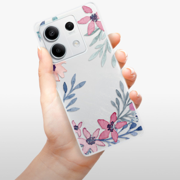 Silikonové pouzdro iSaprio - Xiaomi Redmi Note 13 5G - Leaves and Flowers