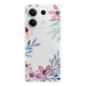 Silikonové pouzdro iSaprio - Xiaomi Redmi Note 13 5G - Leaves and Flowers
