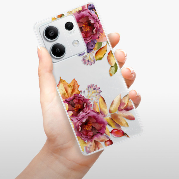Silikonové pouzdro iSaprio - Xiaomi Redmi Note 13 5G - Fall Flowers