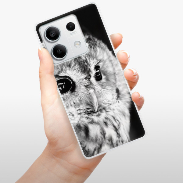 Silikonové pouzdro iSaprio - Xiaomi Redmi Note 13 5G - BW Owl