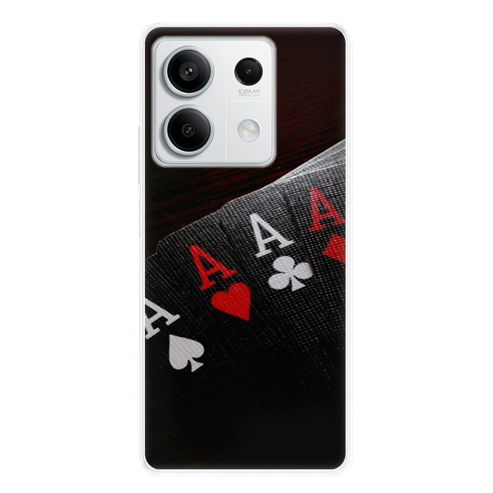 Silikonové odolné pouzdro iSaprio - Poker - Xiaomi Redmi Note 13 5G (Odolný silikonový kryt, obal, pouzdro iSaprio Poker na mobilní telefon Xiaomi Redmi Note 13 5G)