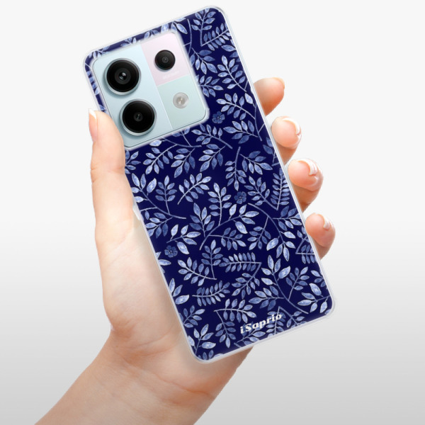 Silikonové pouzdro iSaprio - Xiaomi Redmi Note 13 Pro 5G / Poco X6 5G - Blue Leaves 05
