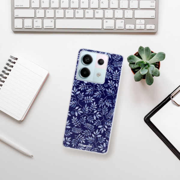 Silikonové pouzdro iSaprio - Xiaomi Redmi Note 13 Pro 5G / Poco X6 5G - Blue Leaves 05