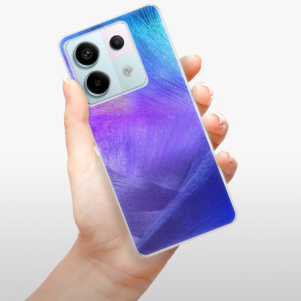 Silikonové pouzdro iSaprio - Xiaomi Redmi Note 13 Pro 5G / Poco X6 5G - Purple Feathers