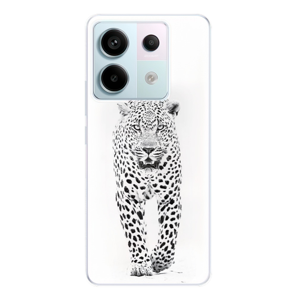 Silikonové odolné pouzdro iSaprio - White Jaguar - Xiaomi Redmi Note 13 Pro 5G / Poco X6 5G (Odolný silikonový kryt, obal, pouzdro iSaprio White Jaguar na mobilní telefon Xiaomi Redmi Note 13 Pro 5G / Poco X6 5G)