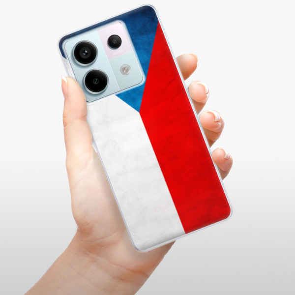 Silikonové pouzdro iSaprio - Xiaomi Redmi Note 13 Pro 5G / Poco X6 5G - Czech Flag