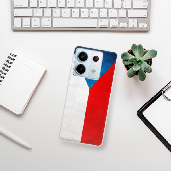 Silikonové pouzdro iSaprio - Xiaomi Redmi Note 13 Pro 5G / Poco X6 5G - Czech Flag