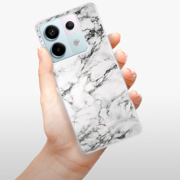 Silikonové pouzdro iSaprio - Xiaomi Redmi Note 13 Pro 5G / Poco X6 5G - White Marble 01