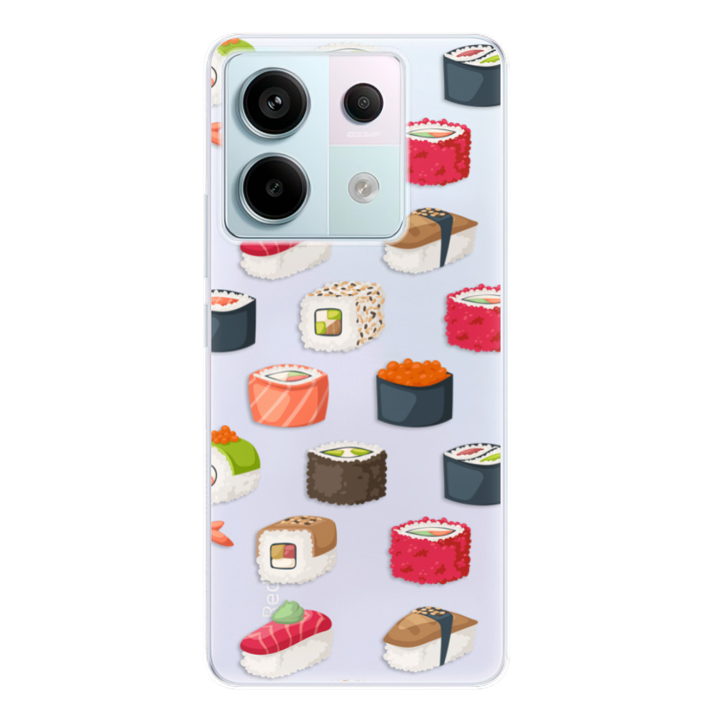 Silikonové odolné pouzdro iSaprio - Sushi Pattern - Xiaomi Redmi Note 13 Pro 5G / Poco X6 5G (Odolný silikonový kryt, obal, pouzdro iSaprio Sushi Pattern na mobilní telefon Xiaomi Redmi Note 13 Pro 5G / Poco X6 5G)