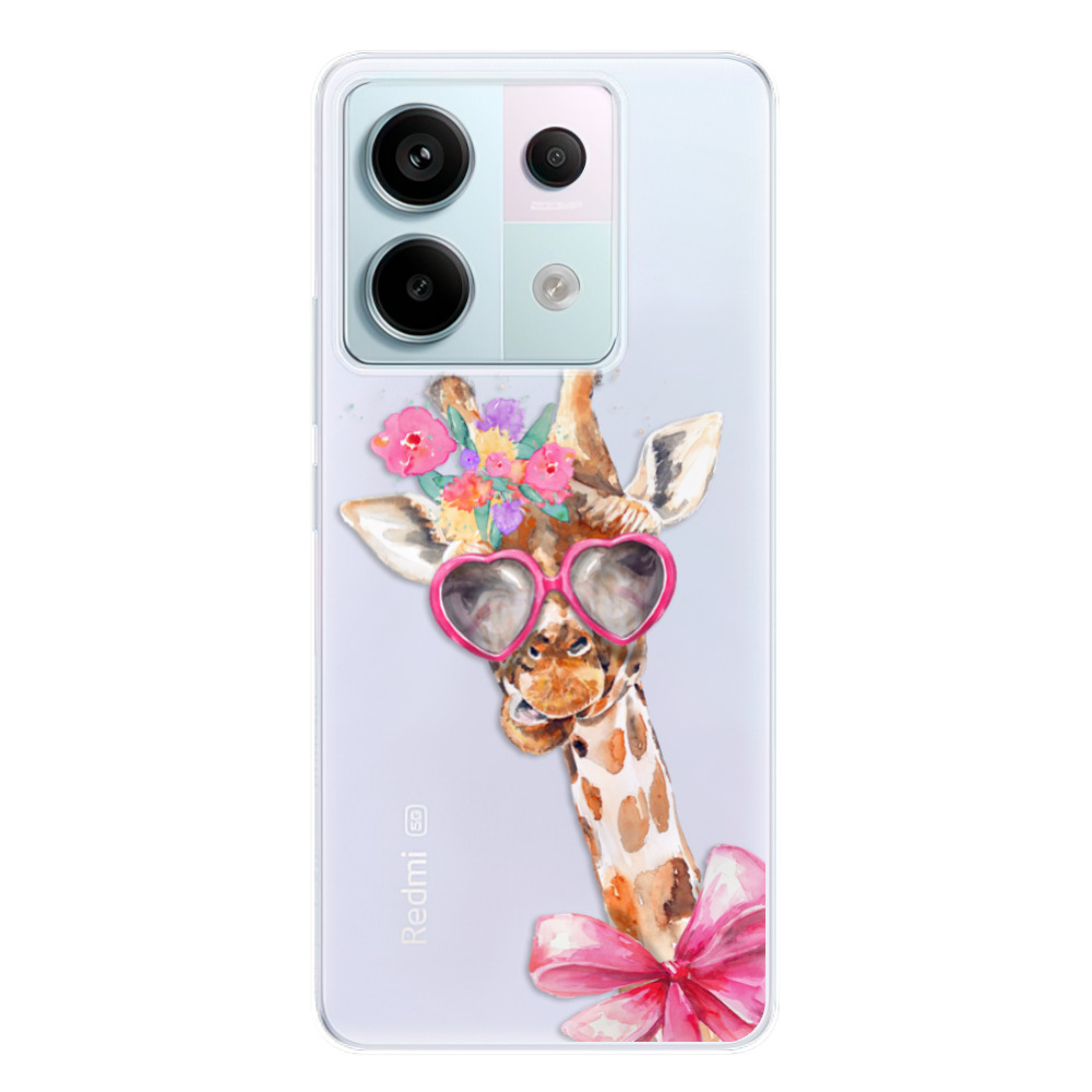 Silikonové odolné pouzdro iSaprio - Lady Giraffe - Xiaomi Redmi Note 13 Pro 5G / Poco X6 5G (Odolný silikonový kryt, obal, pouzdro iSaprio Lady Giraffe na mobilní telefon Xiaomi Redmi Note 13 Pro 5G / Poco X6 5G)
