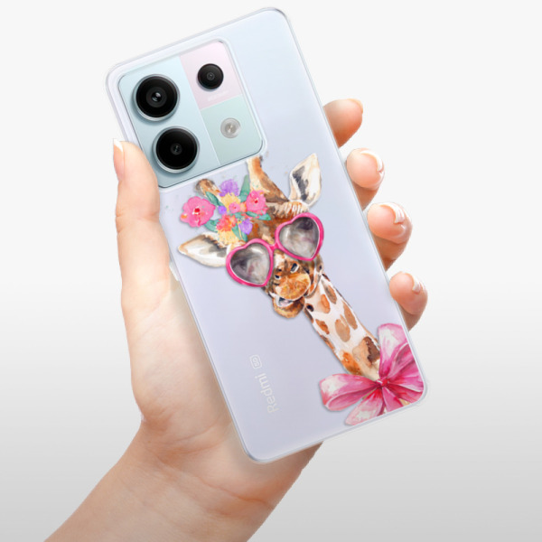 Silikonové pouzdro iSaprio - Xiaomi Redmi Note 13 Pro 5G / Poco X6 5G - Lady Giraffe