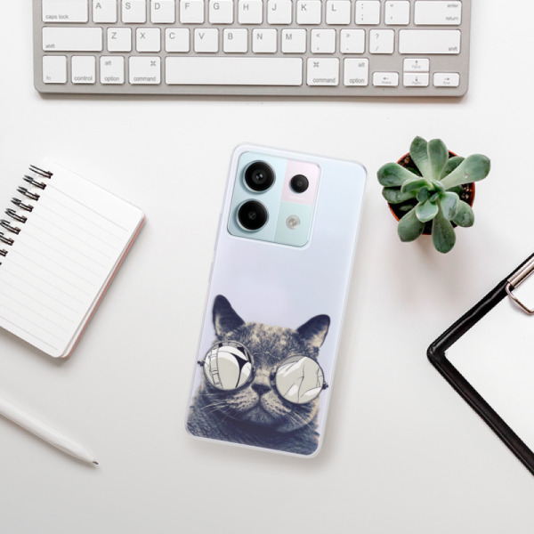 Silikonové pouzdro iSaprio - Xiaomi Redmi Note 13 Pro 5G / Poco X6 5G - Crazy Cat 01