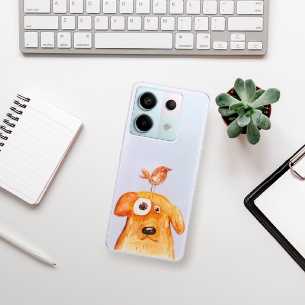 Silikonové pouzdro iSaprio - Xiaomi Redmi Note 13 Pro 5G / Poco X6 5G - Dog And Bird