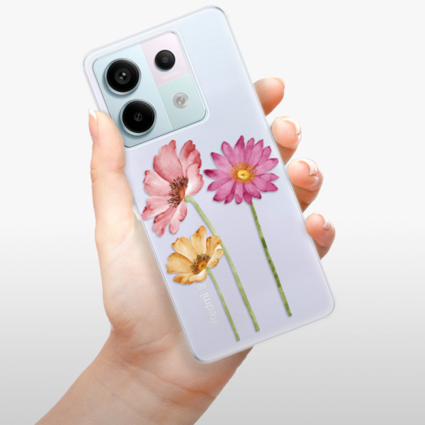 Silikonové pouzdro iSaprio - Xiaomi Redmi Note 13 Pro 5G / Poco X6 5G - Three Flowers