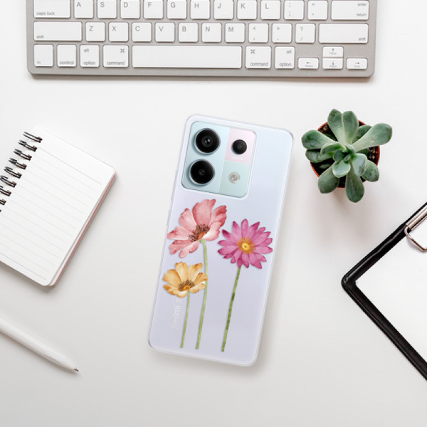 Silikonové pouzdro iSaprio - Xiaomi Redmi Note 13 Pro 5G / Poco X6 5G - Three Flowers