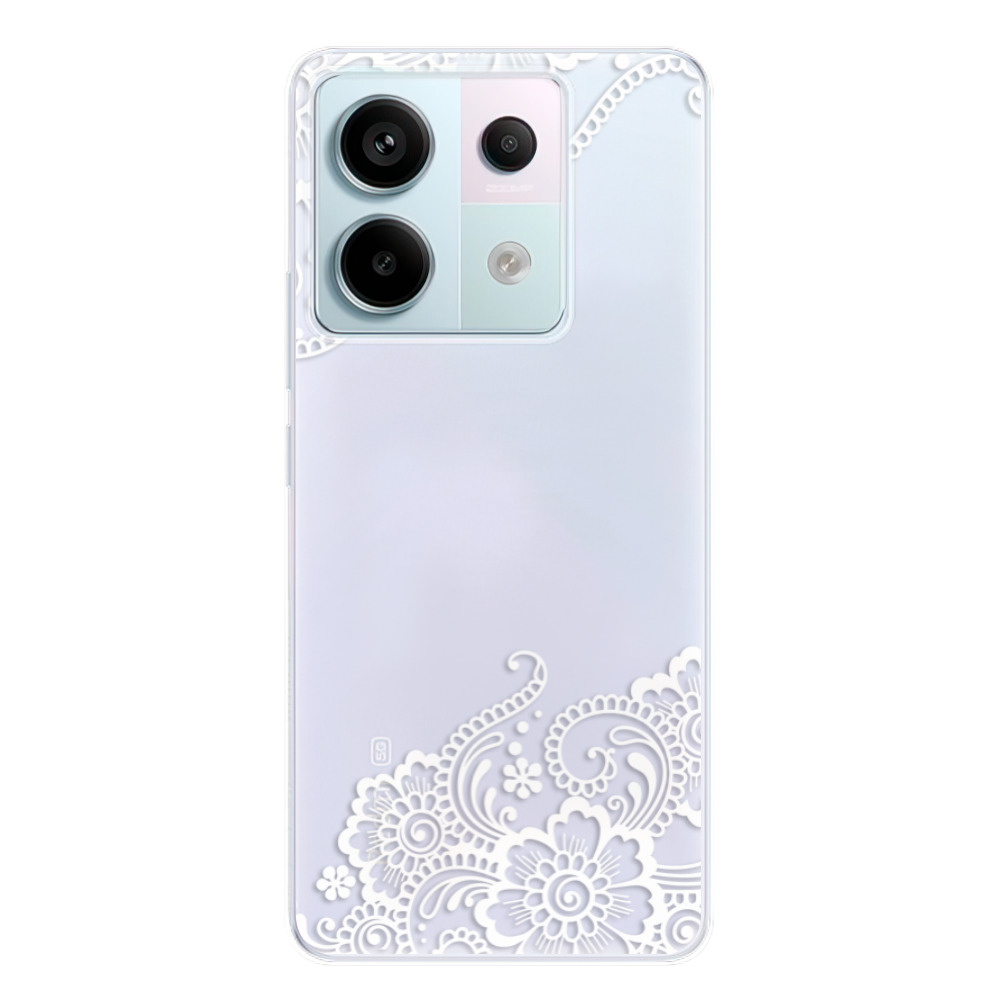 Silikonové odolné pouzdro iSaprio - White Lace 02 - Xiaomi Redmi Note 13 Pro 5G / Poco X6 5G (Odolný silikonový kryt, obal, pouzdro iSaprio White Lace 02 na mobilní telefon Xiaomi Redmi Note 13 Pro 5G / Poco X6 5G)