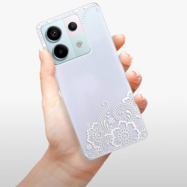 Silikonové pouzdro iSaprio - Xiaomi Redmi Note 13 Pro 5G / Poco X6 5G - White Lace 02