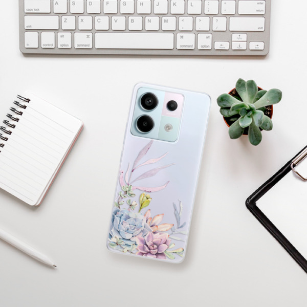 Silikonové pouzdro iSaprio - Xiaomi Redmi Note 13 Pro 5G / Poco X6 5G - Succulent 01