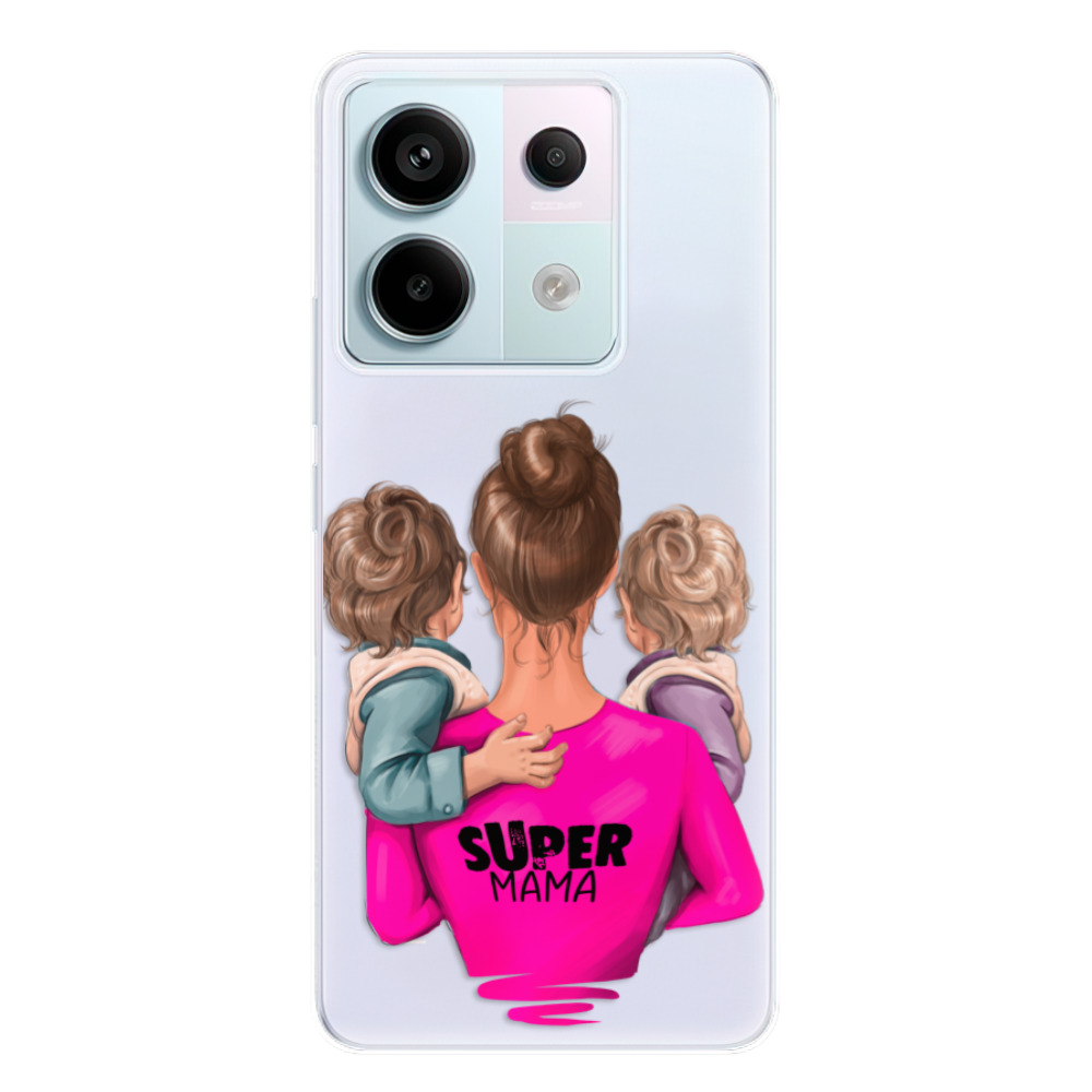 Odolné silikonové pouzdro iSaprio - Super Mama - Two Boys - Xiaomi Redmi Note 13 Pro 5G / Poco X6 5G