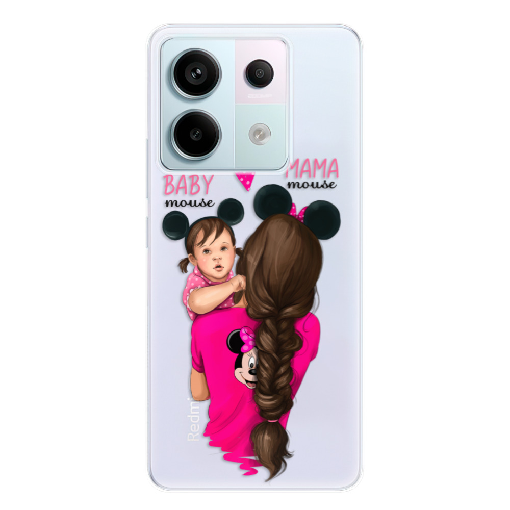 Odolné silikonové pouzdro iSaprio - Mama Mouse Brunette and Girl - Xiaomi Redmi Note 13 Pro 5G / Poco X6 5G