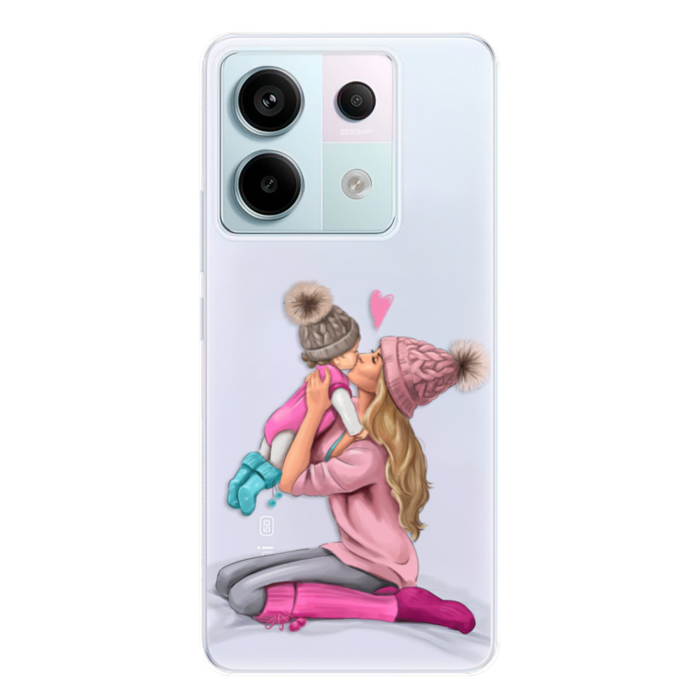 Odolné silikonové pouzdro iSaprio - Kissing Mom - Blond and Girl - Xiaomi Redmi Note 13 Pro 5G / Poco X6 5G