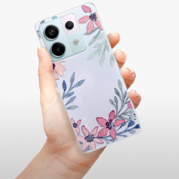 Silikonové pouzdro iSaprio - Xiaomi Redmi Note 13 Pro 5G / Poco X6 5G - Leaves and Flowers