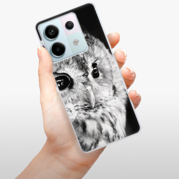 Silikonové pouzdro iSaprio - Xiaomi Redmi Note 13 Pro 5G / Poco X6 5G - BW Owl
