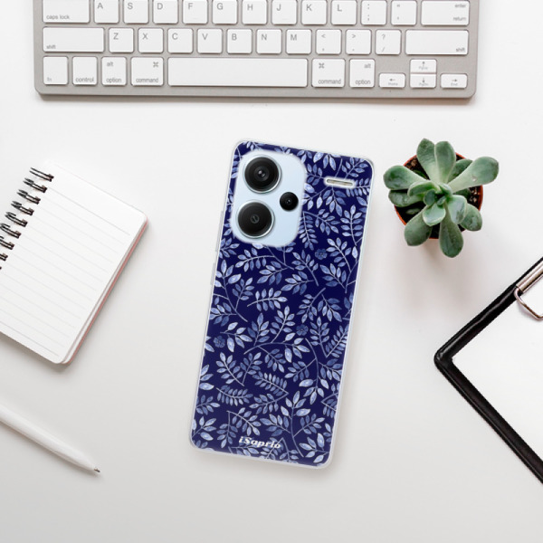 Silikonové pouzdro iSaprio - Xiaomi Redmi Note 13 Pro Plus 5G - Blue Leaves 05